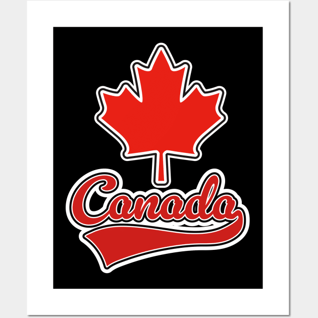 Canada travel logo Wall Art by nickemporium1